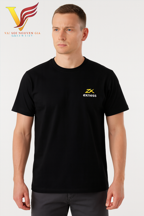 Mens Black Crewneck T-shirt
